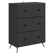 Ladenkast 66x34,5x90 cm zwart bewerkt hout