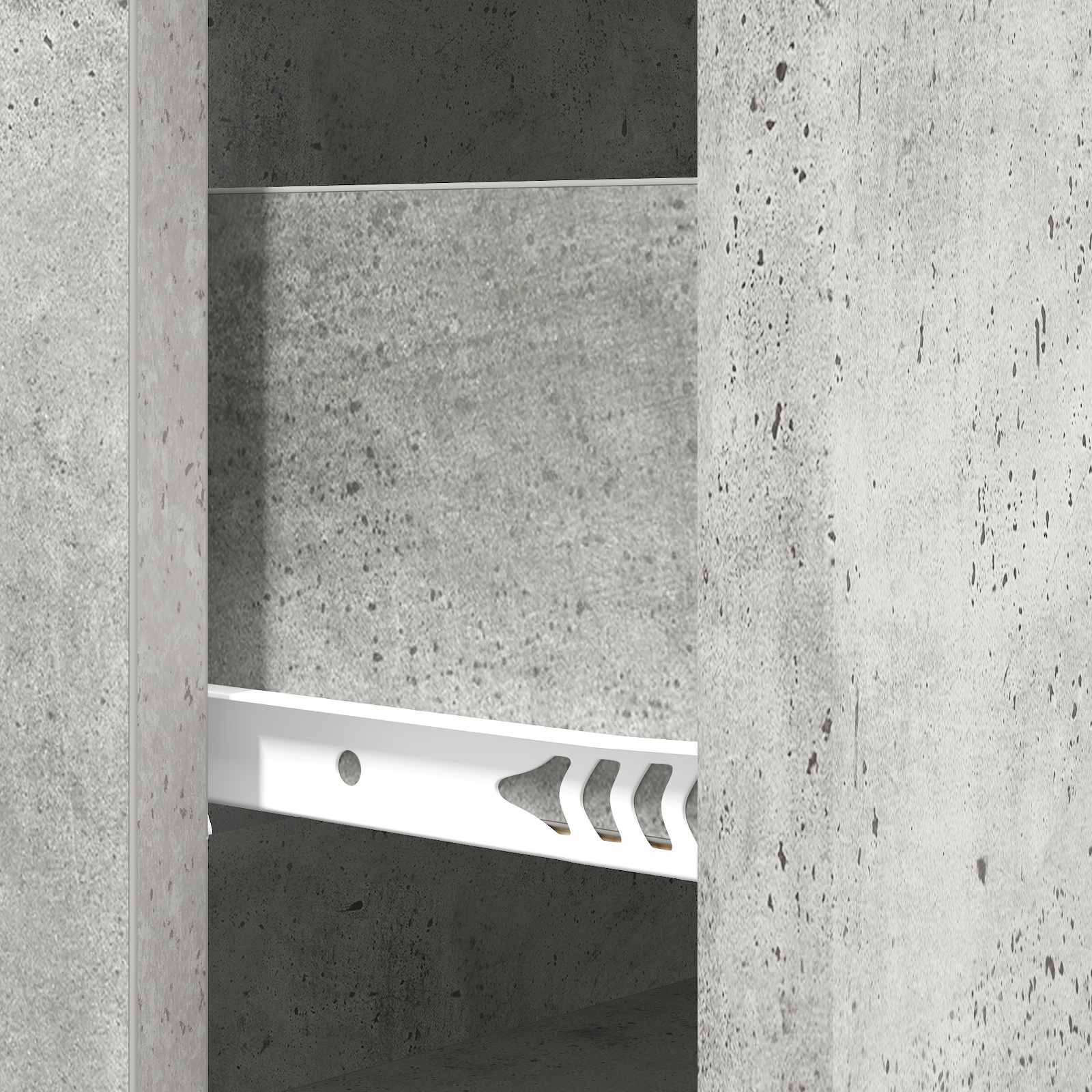 Ladenkast Betongrijs 66 x 34,5 x 90 cm Bewerkt hout