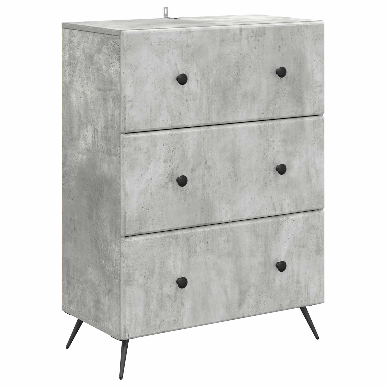 Ladenkast Betongrijs 66 x 34,5 x 90 cm Bewerkt hout