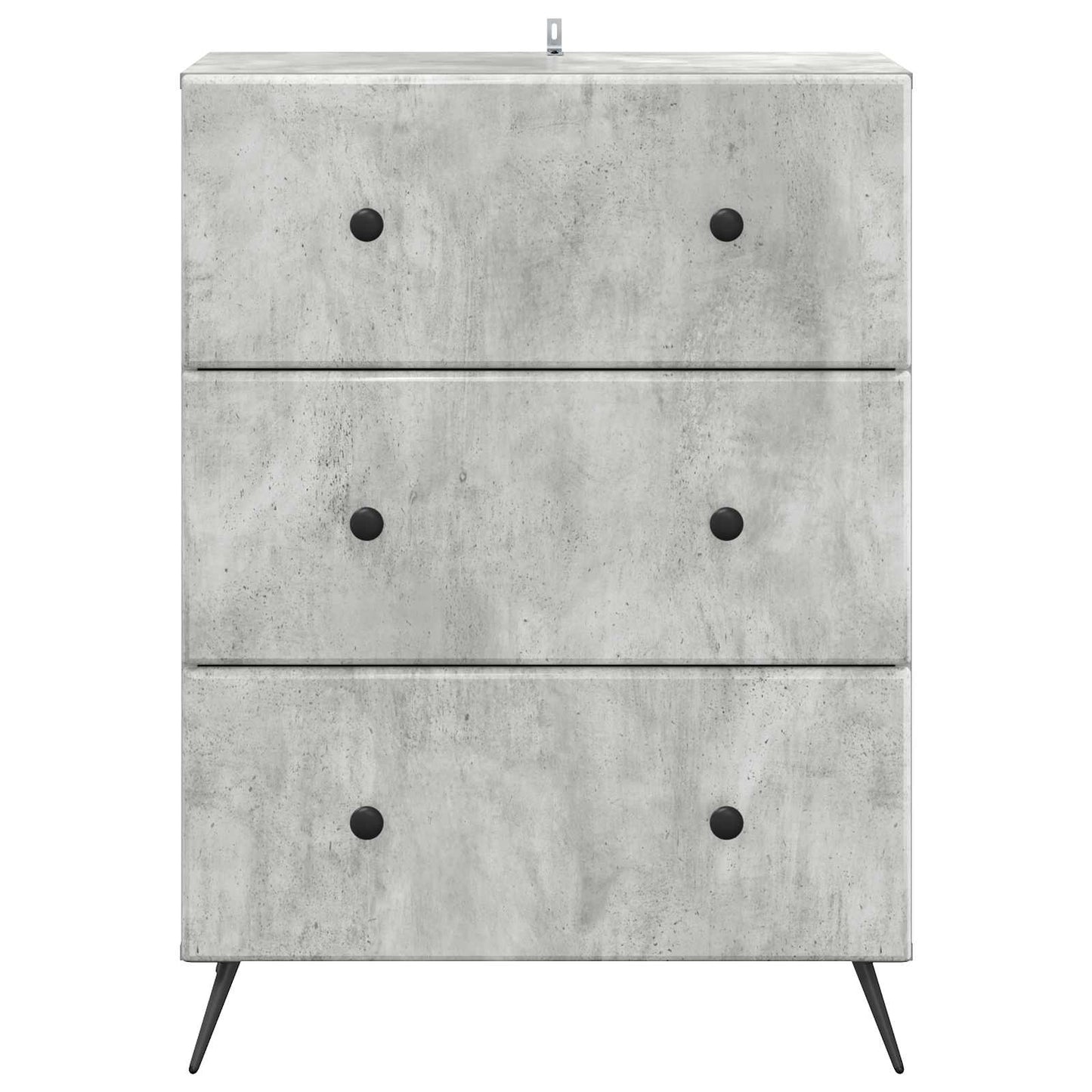 Ladenkast Betongrijs 66 x 34,5 x 90 cm Bewerkt hout