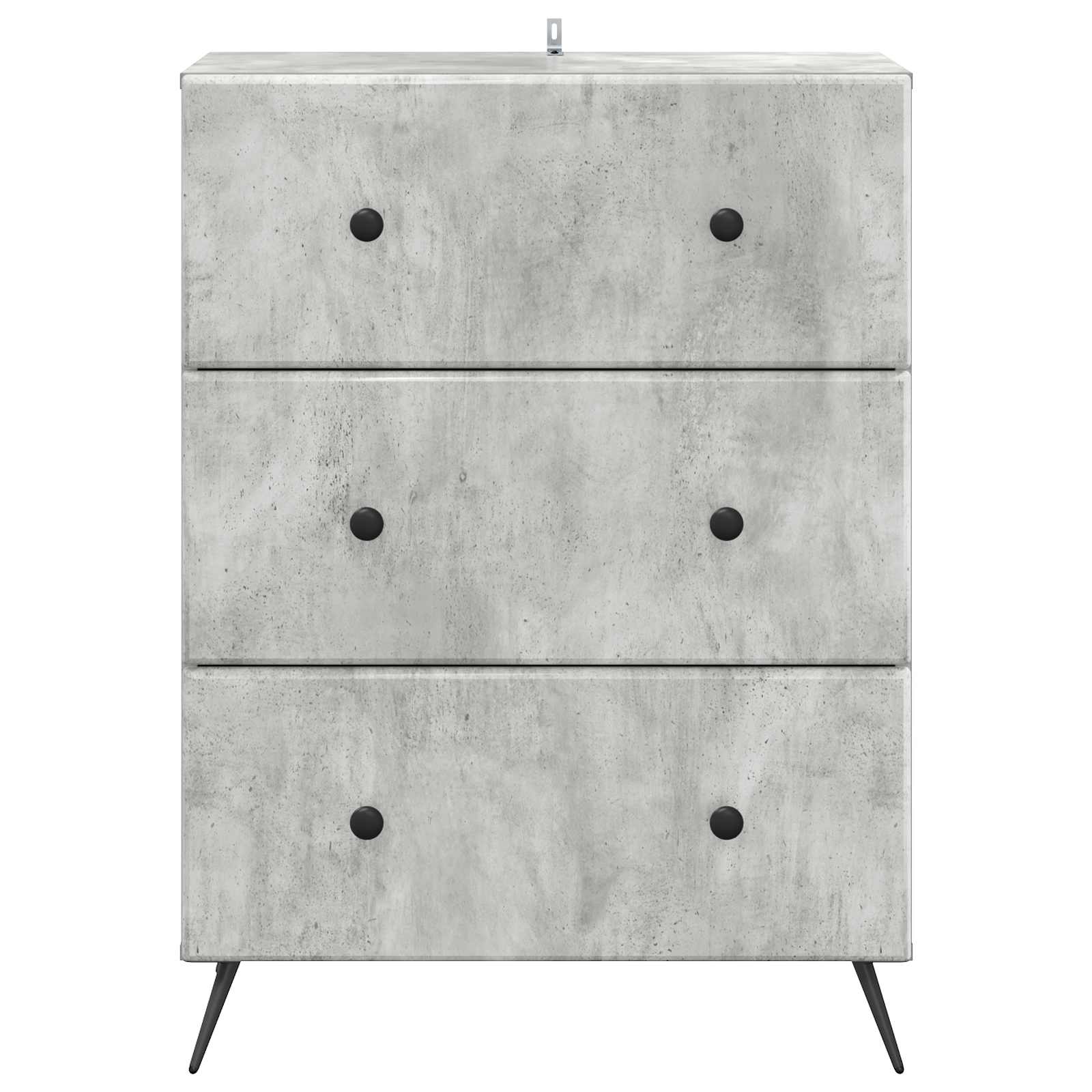 Ladenkast Betongrijs 66 x 34,5 x 90 cm Bewerkt hout