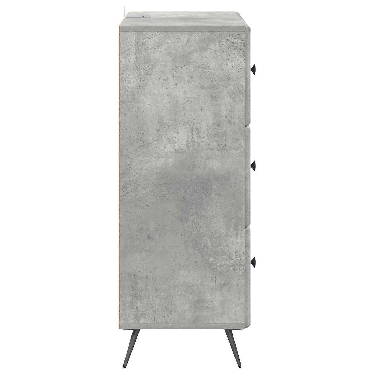 Ladenkast Betongrijs 66 x 34,5 x 90 cm Bewerkt hout