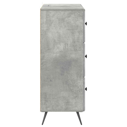 Ladenkast Betongrijs 66 x 34,5 x 90 cm Bewerkt hout