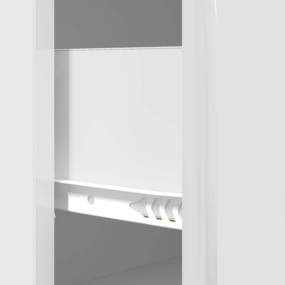 Ladenkast Hoogglans Wit 66 x 34,5 x 90 cm Bewerkt hout