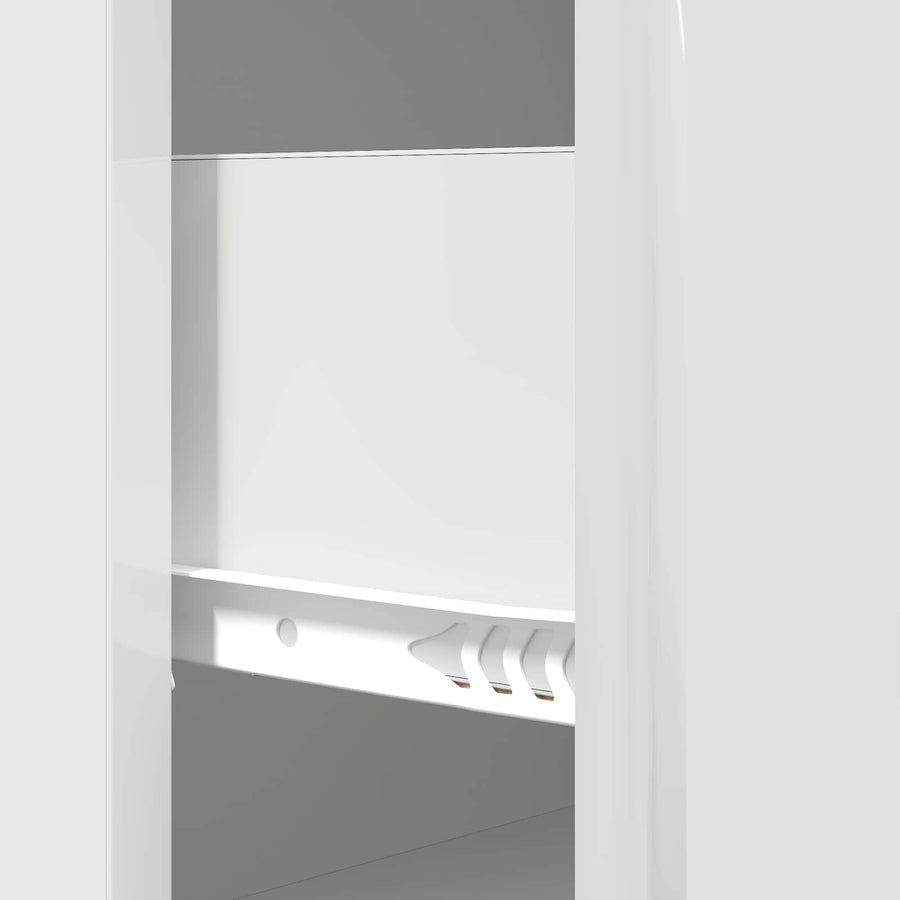 Ladenkast Hoogglans Wit 66 x 34,5 x 90 cm Bewerkt hout