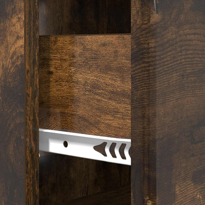 Ladenkast Gerookt eiken 66 x 34,5 x 90 cm Bewerkt hout