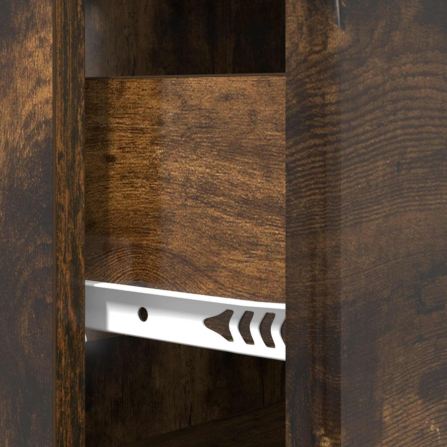 Ladenkast Gerookt eiken 66 x 34,5 x 90 cm Bewerkt hout