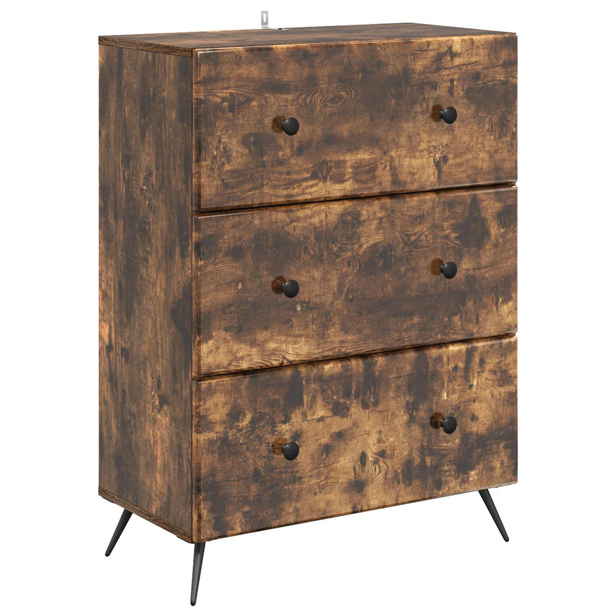 Ladenkast Gerookt eiken 66 x 34,5 x 90 cm Bewerkt hout