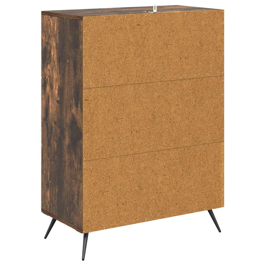Ladenkast Gerookt eiken 66 x 34,5 x 90 cm Bewerkt hout