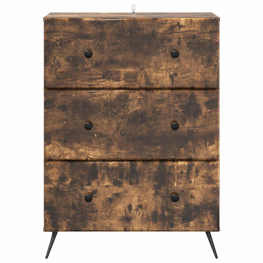 Ladenkast Gerookt eiken 66 x 34,5 x 90 cm Bewerkt hout
