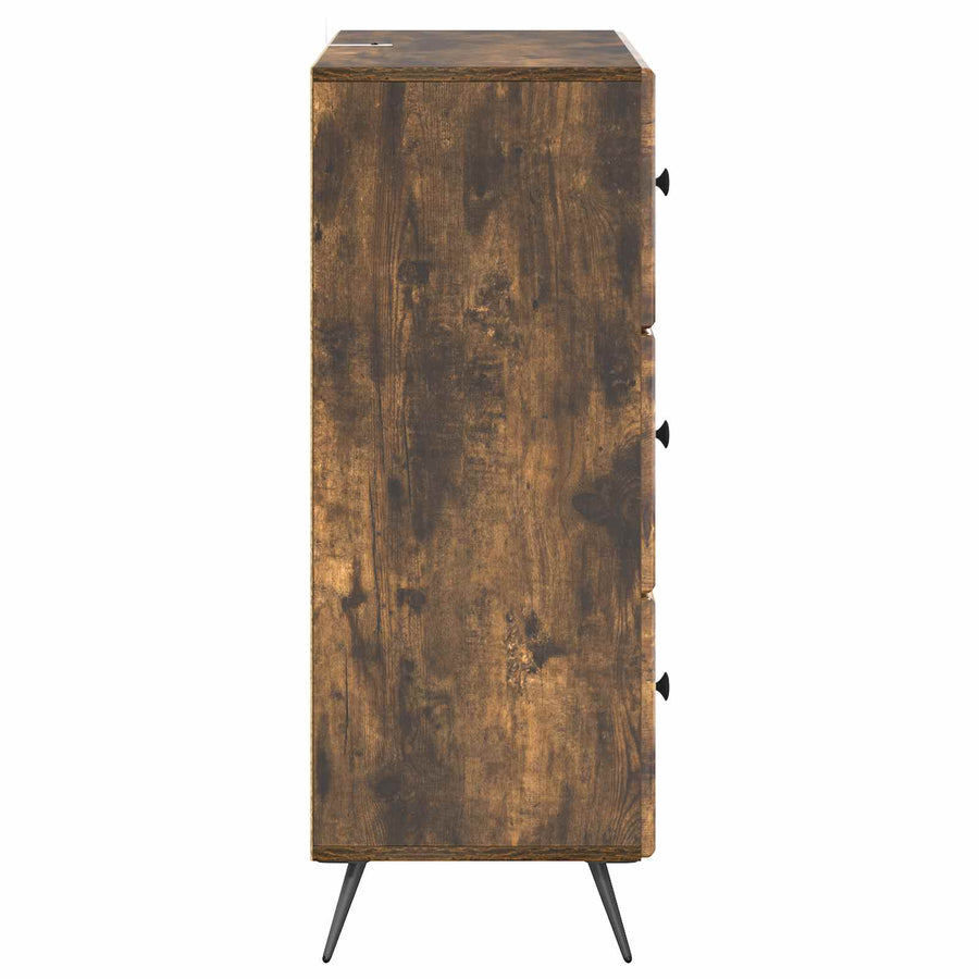 Ladenkast Gerookt eiken 66 x 34,5 x 90 cm Bewerkt hout