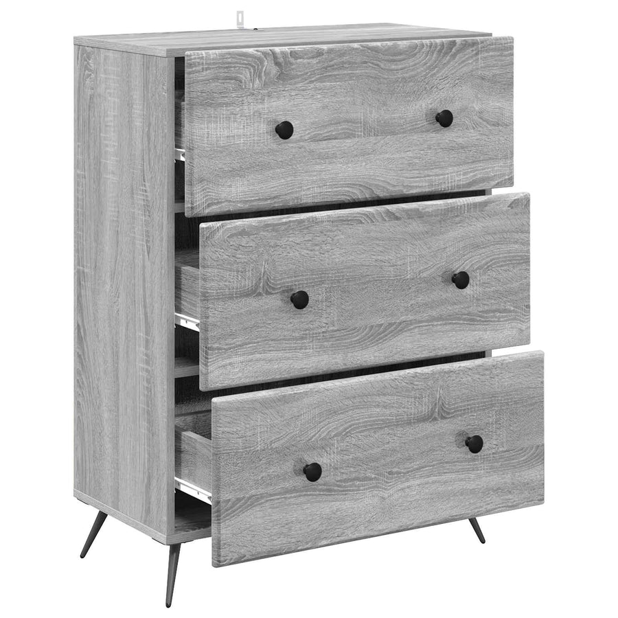 Ladenkast Grijs sonoma 66 x 34,5 x 90 cm Bewerkt hout