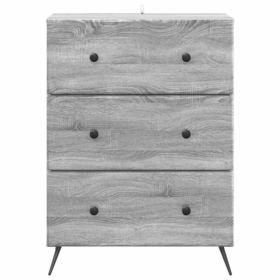 Ladenkast Grijs sonoma 66 x 34,5 x 90 cm Bewerkt hout