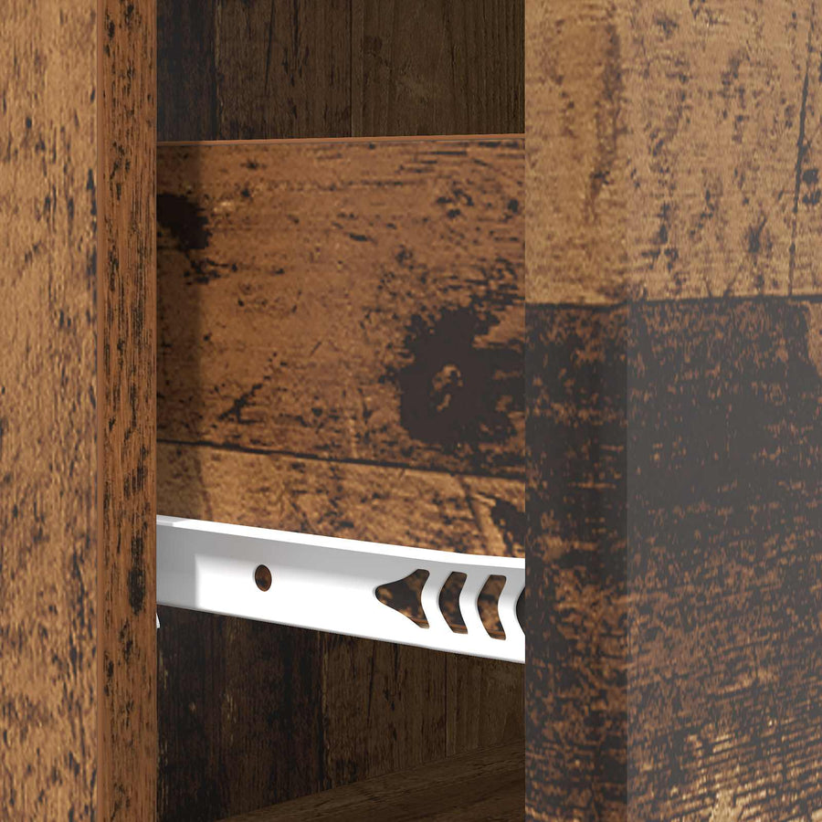 Ladenkast Oud hout 66 x 34,5 x 90 cm Bewerkt hout