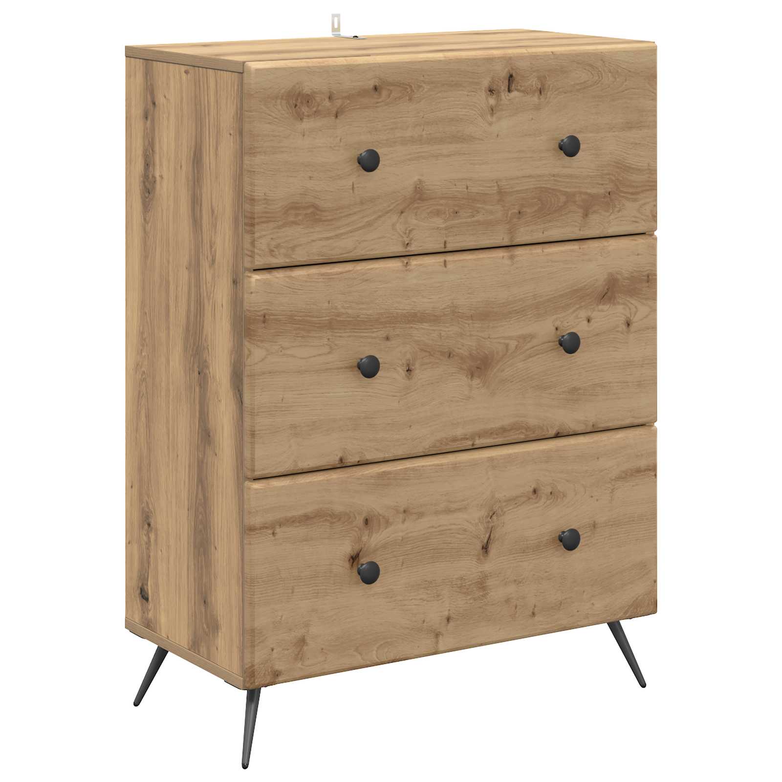 Ladenkast Artisanaal eiken 66 x 34,5 x 90 cm Bewerkt hout