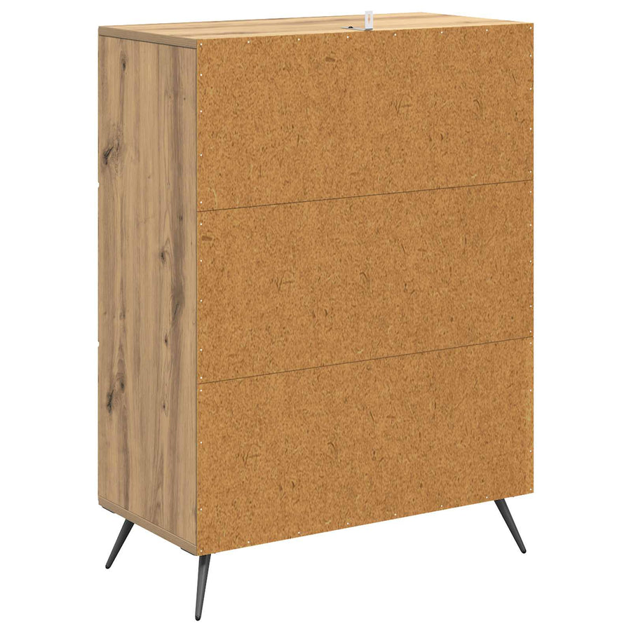 Ladenkast Artisanaal eiken 66 x 34,5 x 90 cm Bewerkt hout