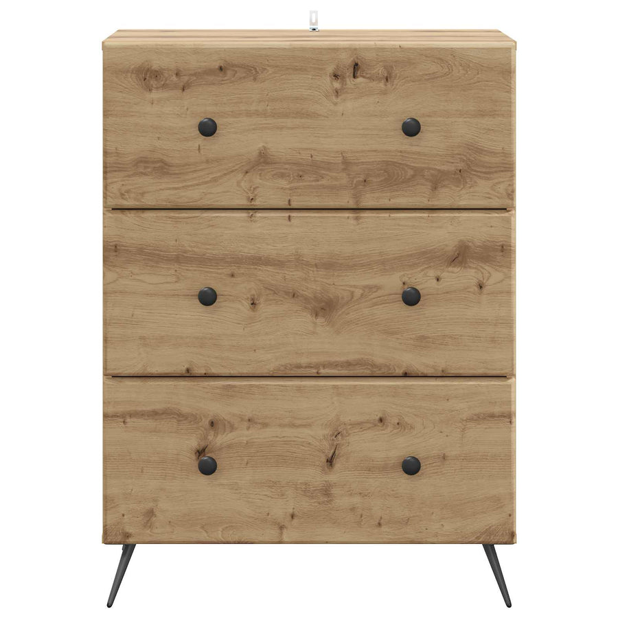 Ladenkast Artisanaal eiken 66 x 34,5 x 90 cm Bewerkt hout
