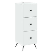 Ladenkast wit 33x34,5x90 cm bewerkt hout