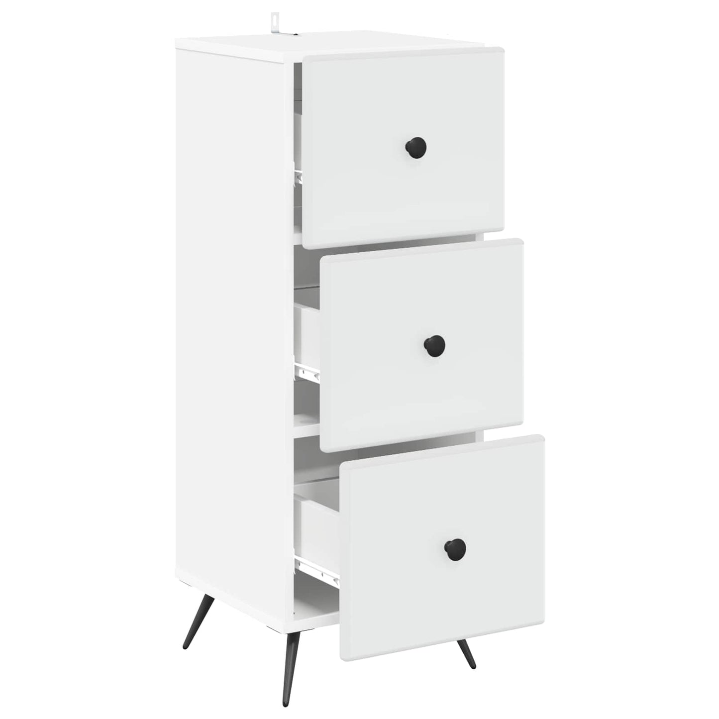 Ladenkast Wit 33 x 34,5 x 90 cm Bewerkt hout