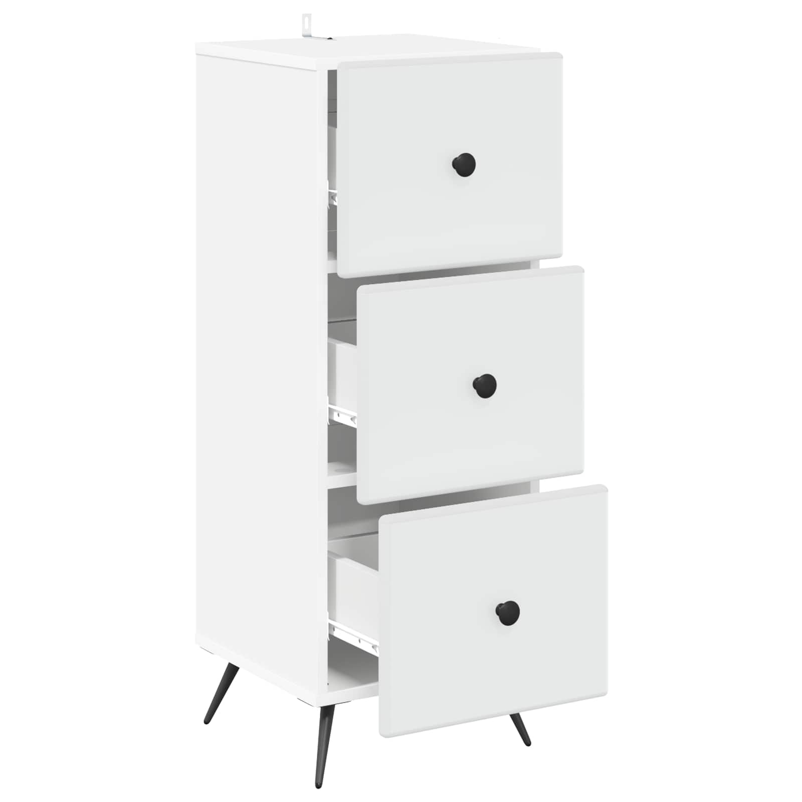 Ladenkast Wit 33 x 34,5 x 90 cm Bewerkt hout