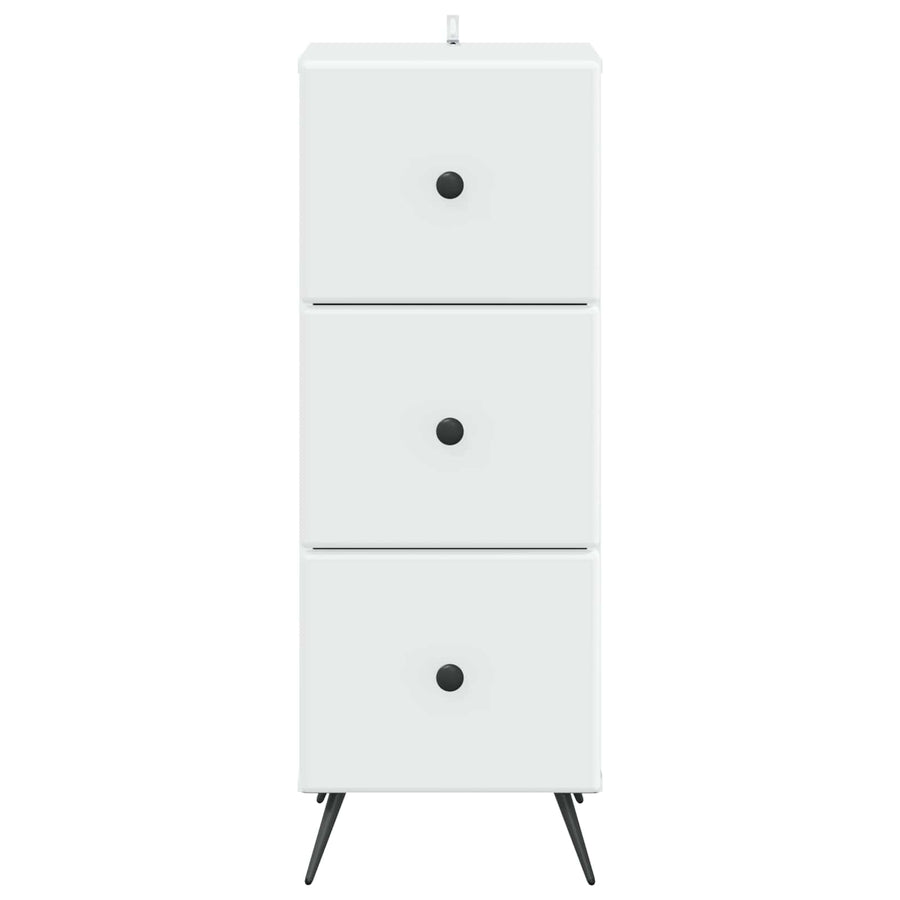 Ladenkast Wit 33 x 34,5 x 90 cm Bewerkt hout