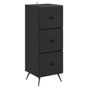 Ladenkast 33x34,5x90 cm zwart bewerkt hout