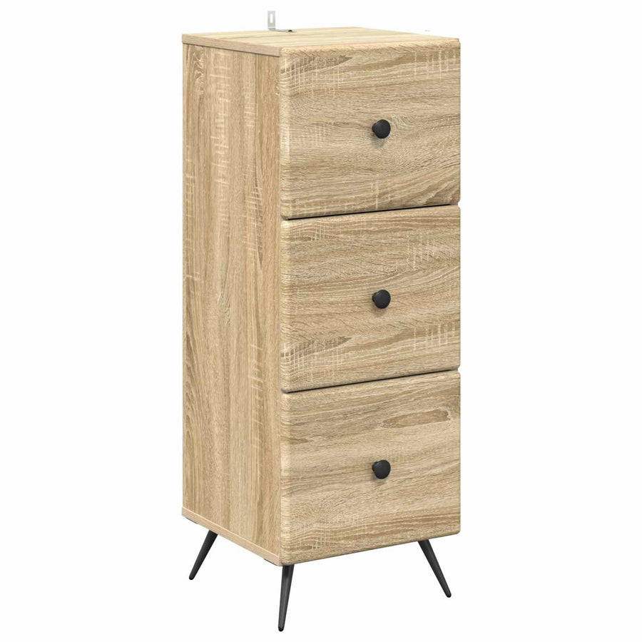 Ladenkast Sonoma Eiken 33 x 34,5 x 90 cm Bewerkt hout