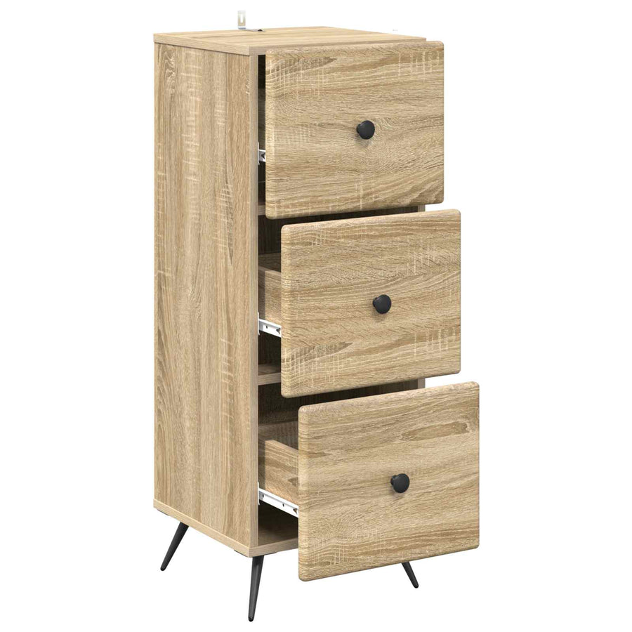 Ladenkast Sonoma Eiken 33 x 34,5 x 90 cm Bewerkt hout