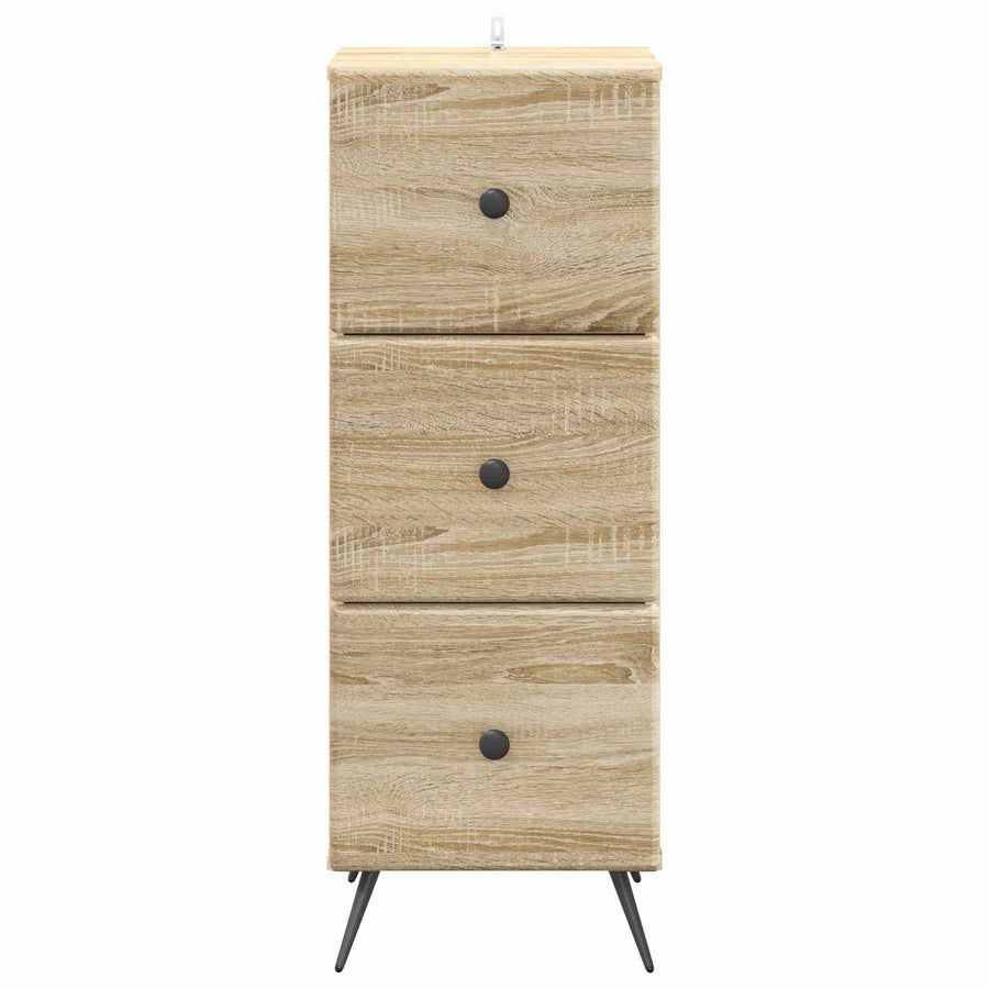 Ladenkast Sonoma Eiken 33 x 34,5 x 90 cm Bewerkt hout
