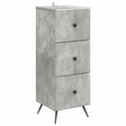 Drawer Cabinet Concrete Gray 33 x 34.5 x 90 cm Engineered Wood
