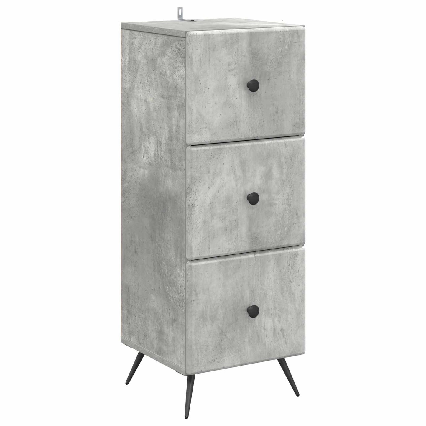 Ladenkast Betongrijs 33 x 34,5 x 90 cm Bewerkt hout