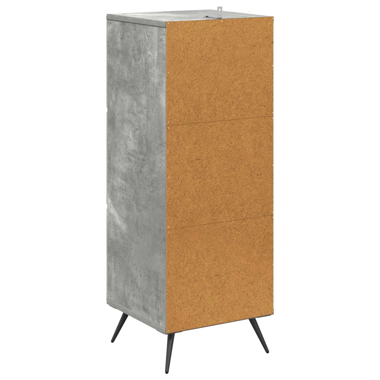 Ladenkast Betongrijs 33 x 34,5 x 90 cm Bewerkt hout