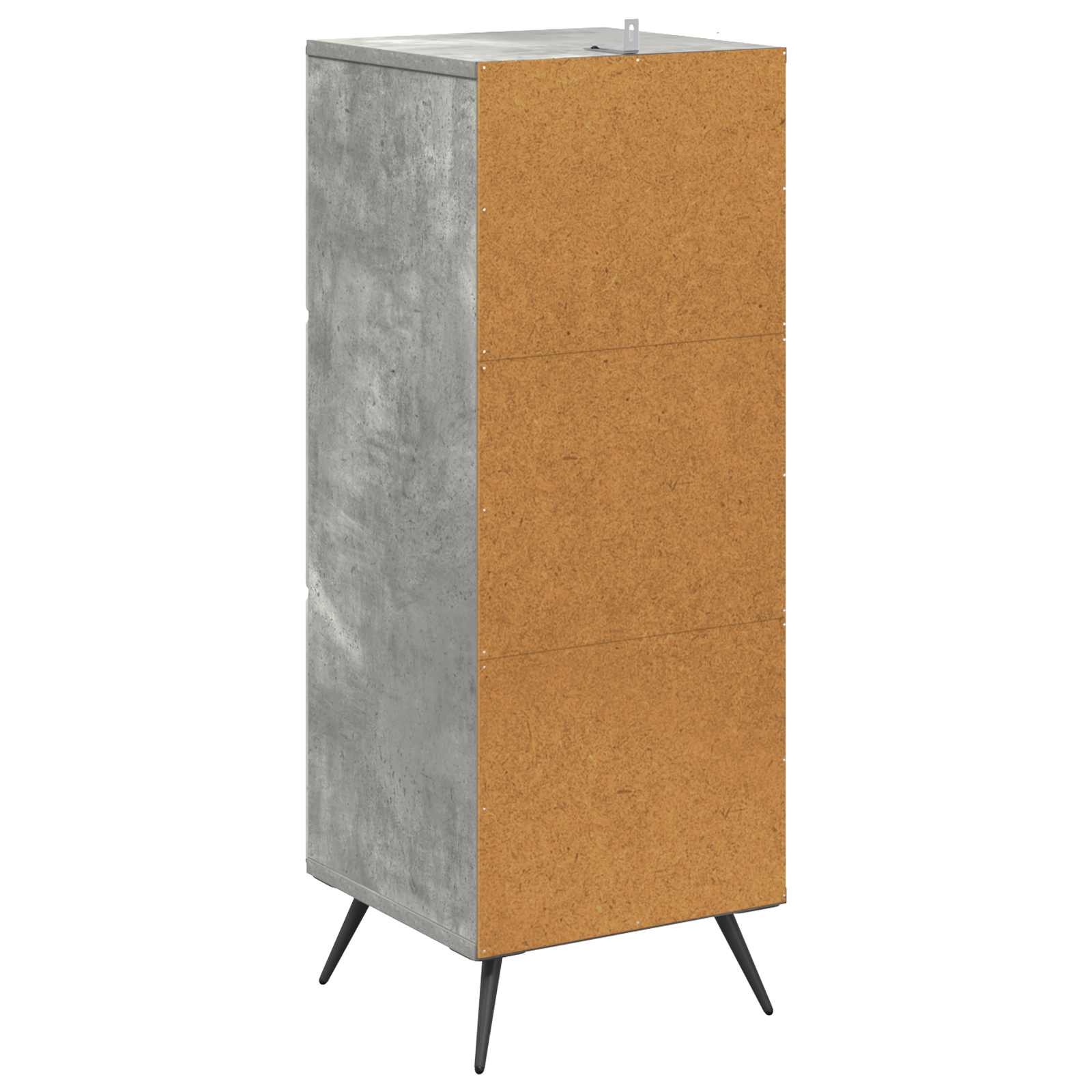 Ladenkast Betongrijs 33 x 34,5 x 90 cm Bewerkt hout