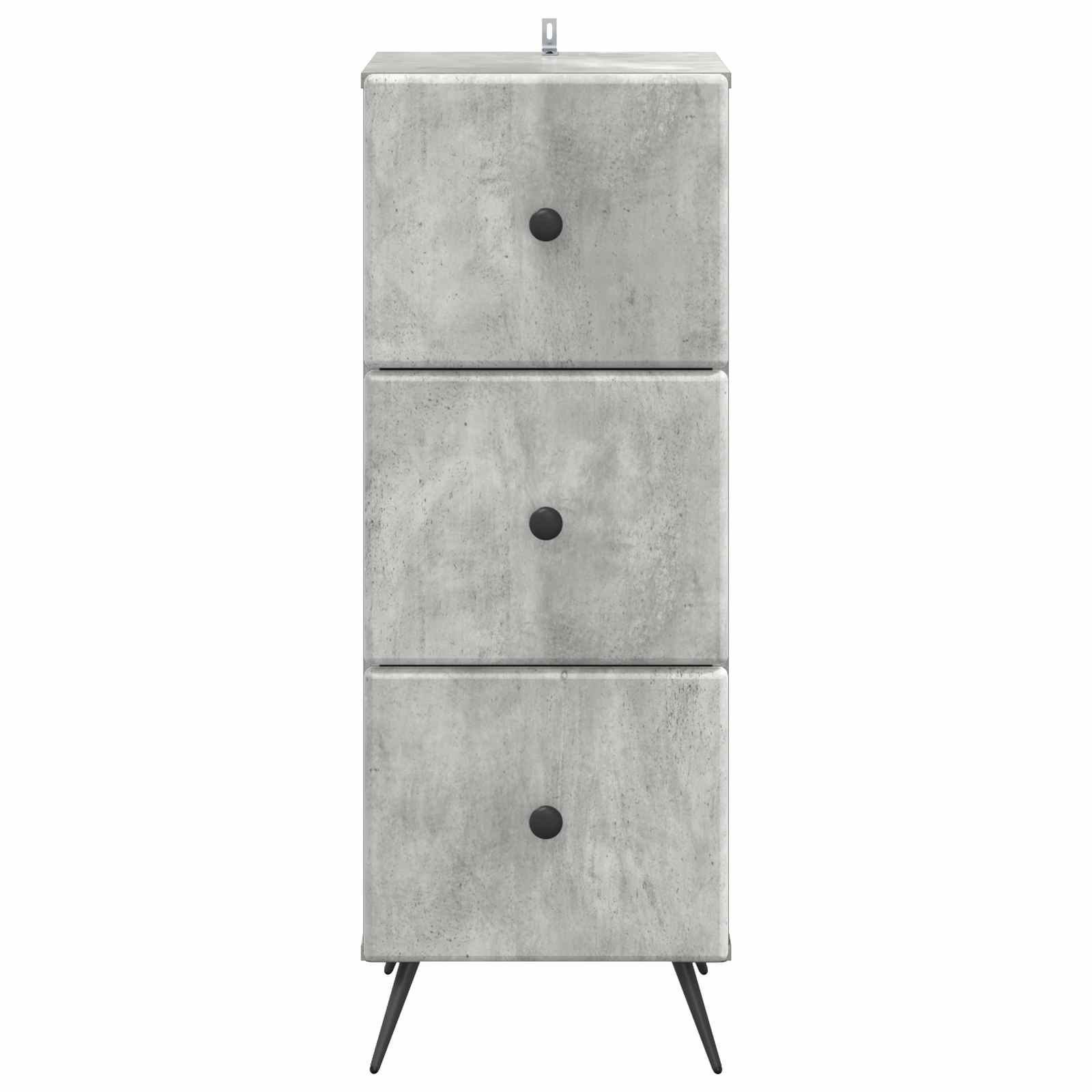Ladenkast Betongrijs 33 x 34,5 x 90 cm Bewerkt hout