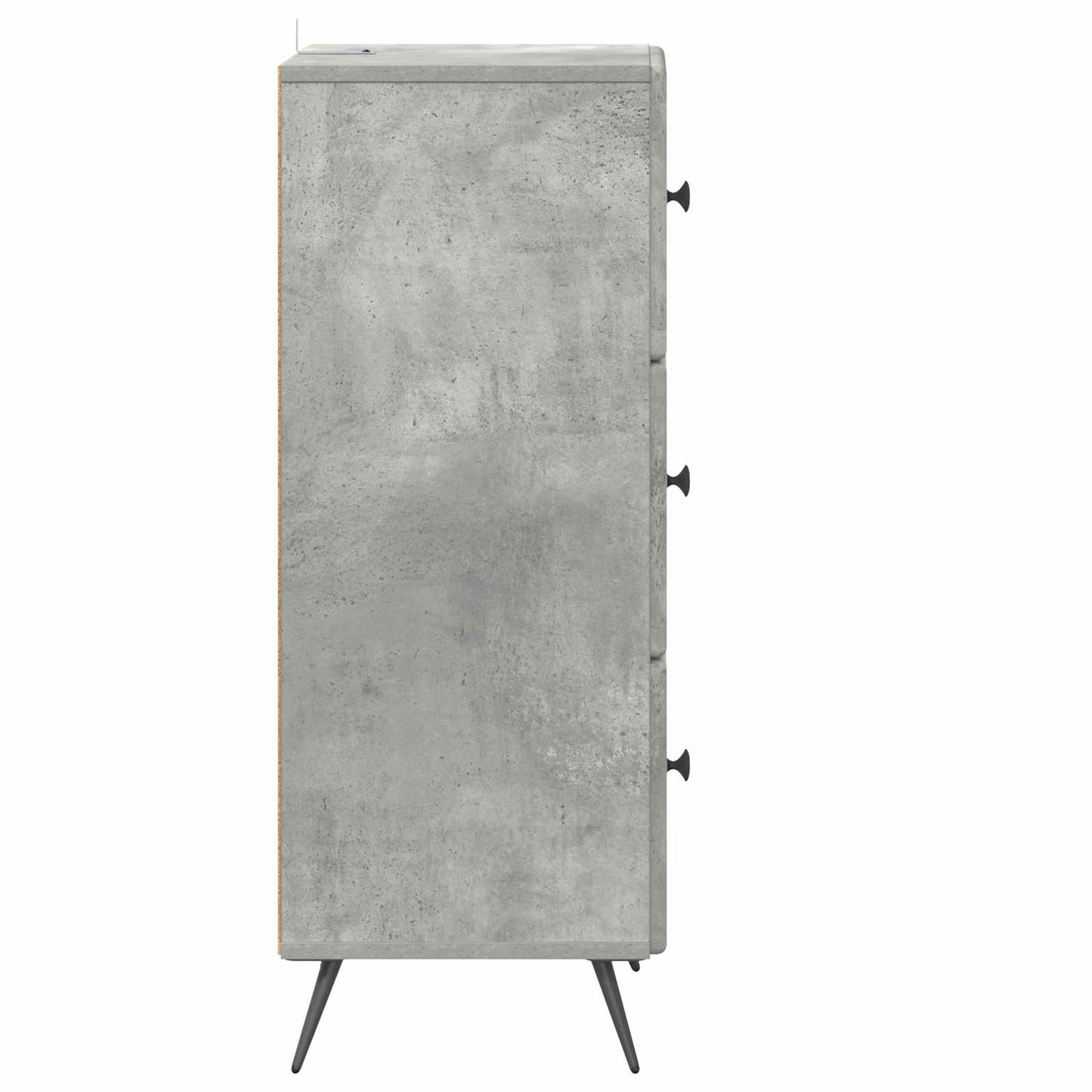 Ladenkast Betongrijs 33 x 34,5 x 90 cm Bewerkt hout