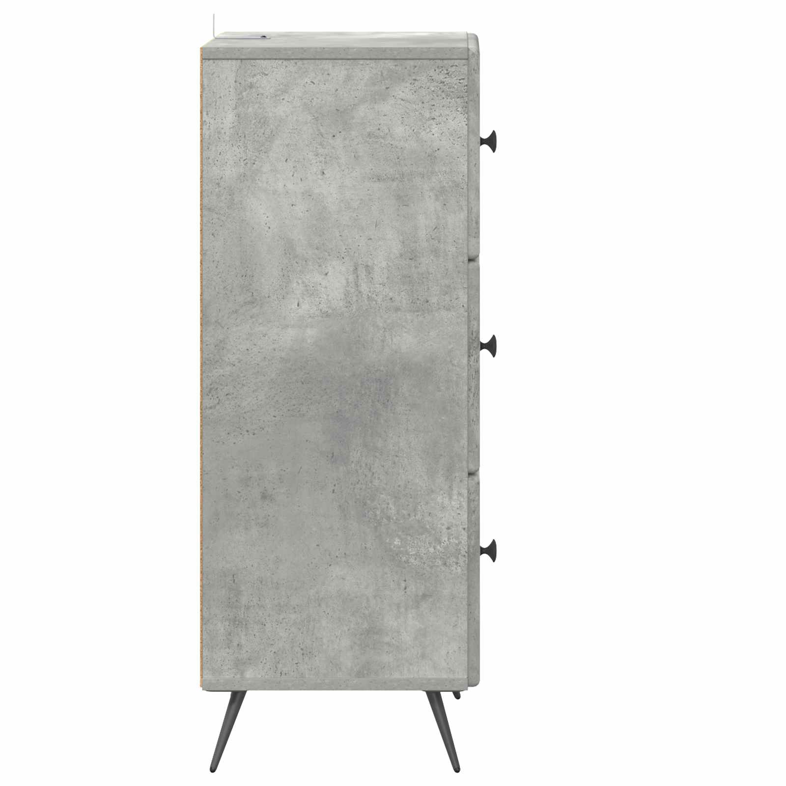 Ladenkast Betongrijs 33 x 34,5 x 90 cm Bewerkt hout