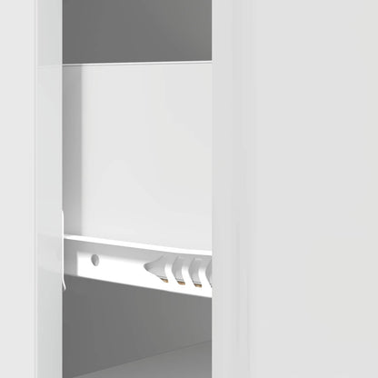 Ladenkast Hoogglans Wit 33 x 34,5 x 90 cm Bewerkt hout