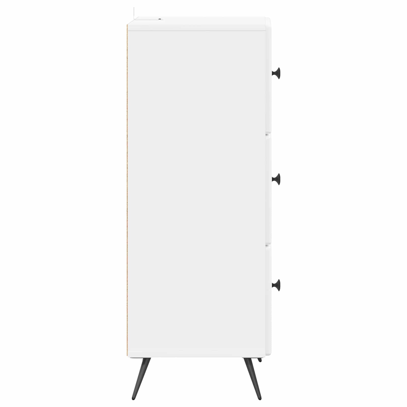 Ladenkast Hoogglans Wit 33 x 34,5 x 90 cm Bewerkt hout