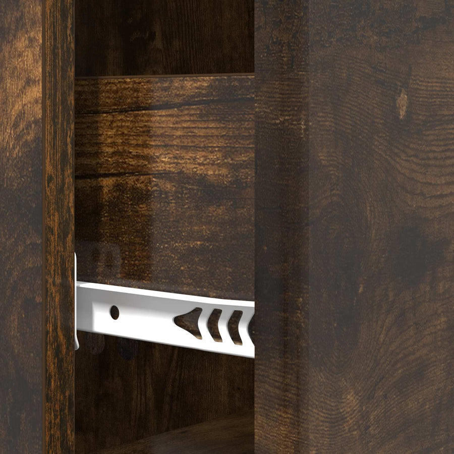 Ladenkast Gerookt eiken 33 x 34,5 x 90 cm Bewerkt hout