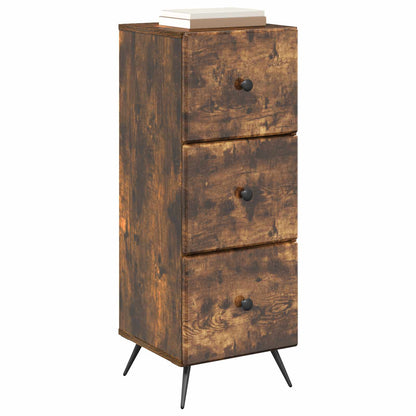 Ladenkast Gerookt eiken 33 x 34,5 x 90 cm Bewerkt hout