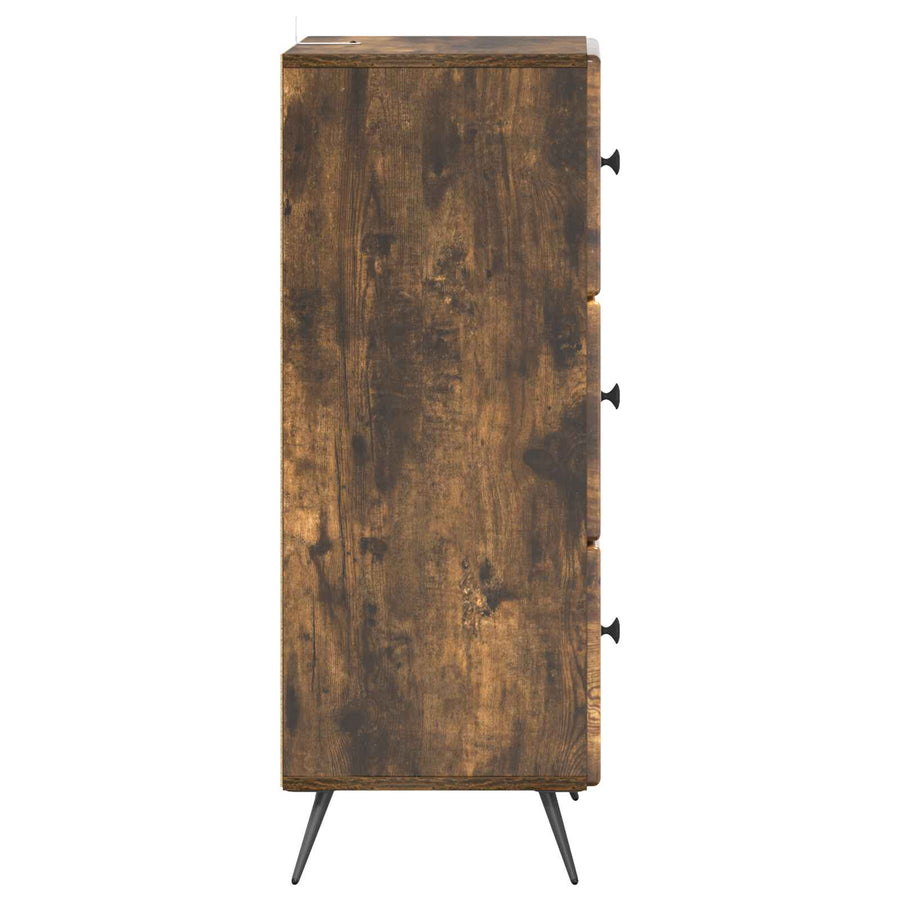 Ladenkast Gerookt eiken 33 x 34,5 x 90 cm Bewerkt hout