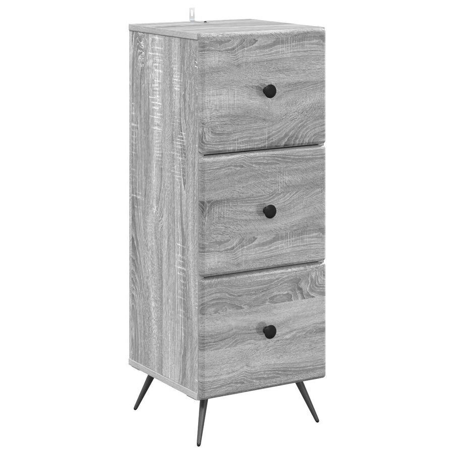 Ladenkast Grijs sonoma 33 x 34,5 x 90 cm Bewerkt hout
