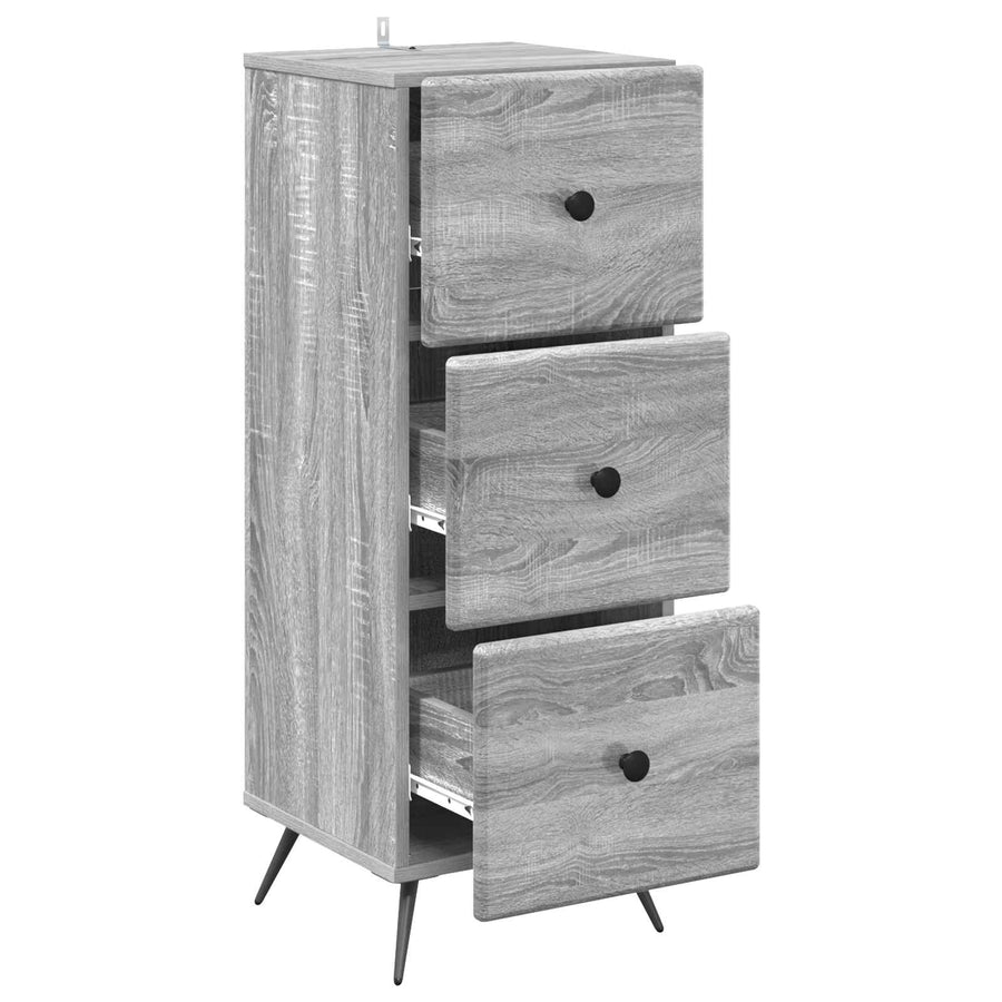 Ladenkast Grijs sonoma 33 x 34,5 x 90 cm Bewerkt hout