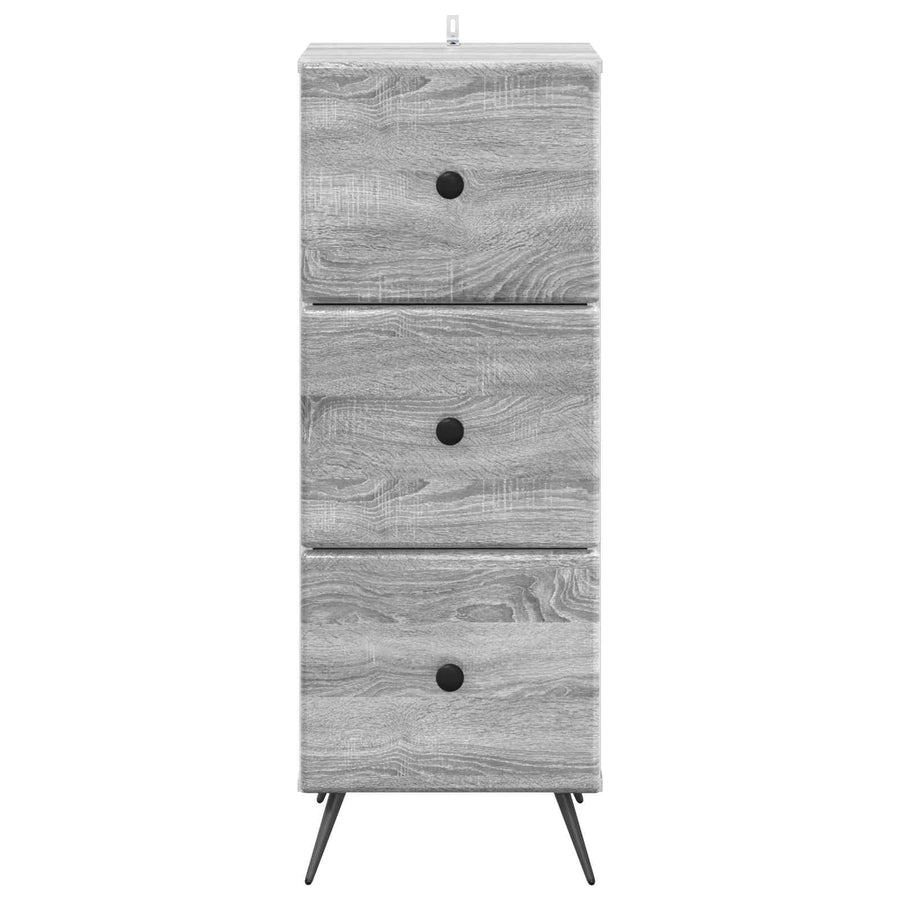 Ladenkast Grijs sonoma 33 x 34,5 x 90 cm Bewerkt hout