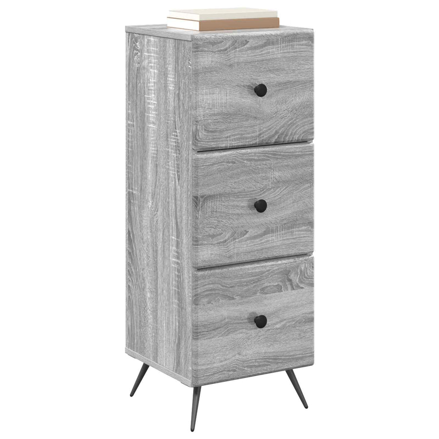 Ladenkast Grijs sonoma 33 x 34,5 x 90 cm Bewerkt hout