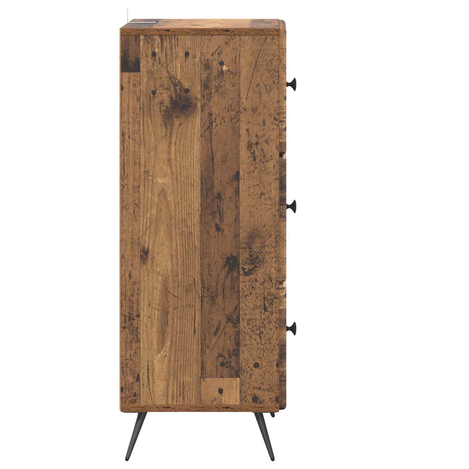 Ladenkast Oud hout 33 x 34,5 x 90 cm Bewerkt hout