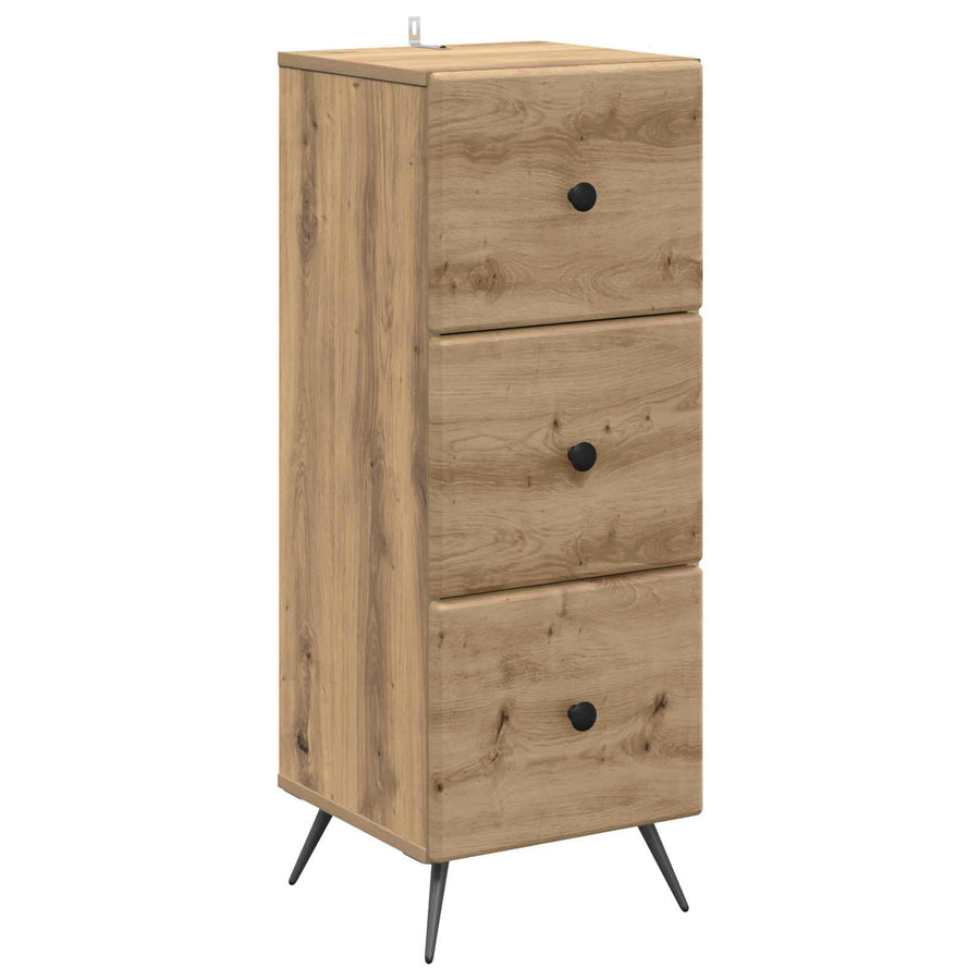 Ladenkast Artisanaal eiken 33 x 34,5 x 90 cm Bewerkt hout