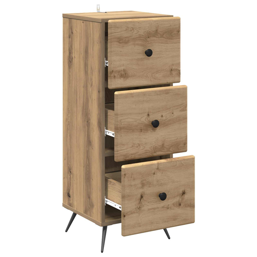 Ladenkast Artisanaal eiken 33 x 34,5 x 90 cm Bewerkt hout