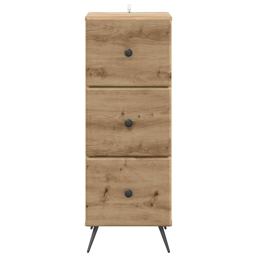 Ladenkast Artisanaal eiken 33 x 34,5 x 90 cm Bewerkt hout