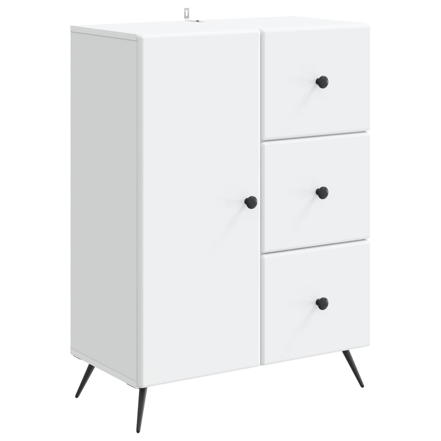 Dressoir met lade Wit 66 x 34,5 x 90 cm Bewerkt hout